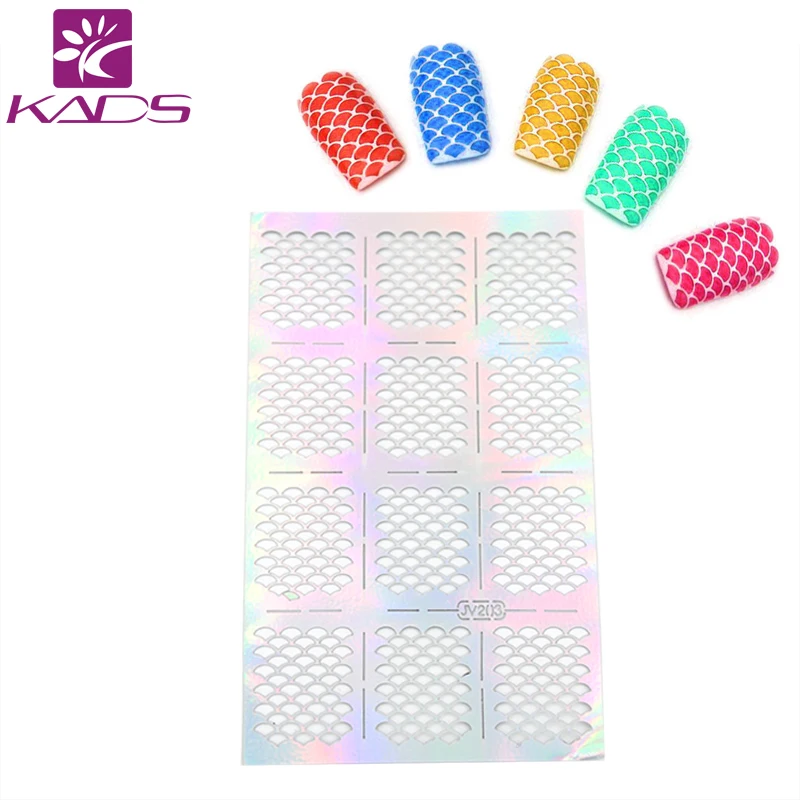 KADS NEW Fashion Creative Design Fan-shaped Nail Transfer stickers Nail Water Decals Beauty Manicure Decorations Nail Tools