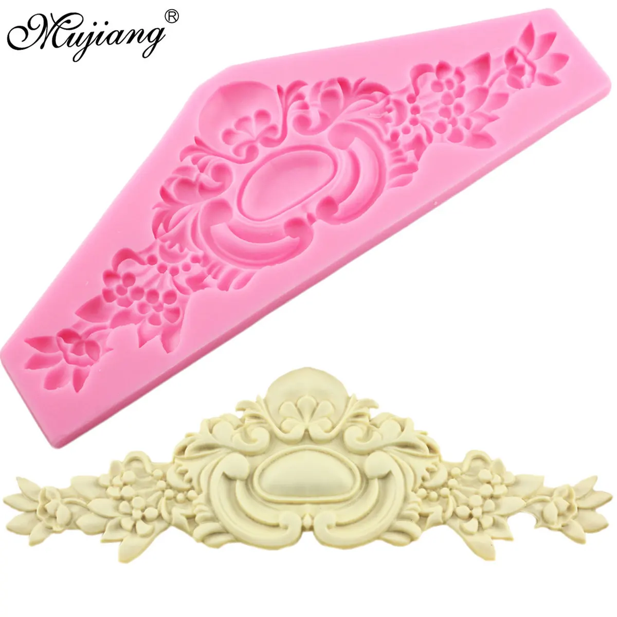 

European Crown Relief Silicone Mold Baking Flower Lace Chocolate Molds Wedding Fondant Decorating Tools Candy Clay Moulds