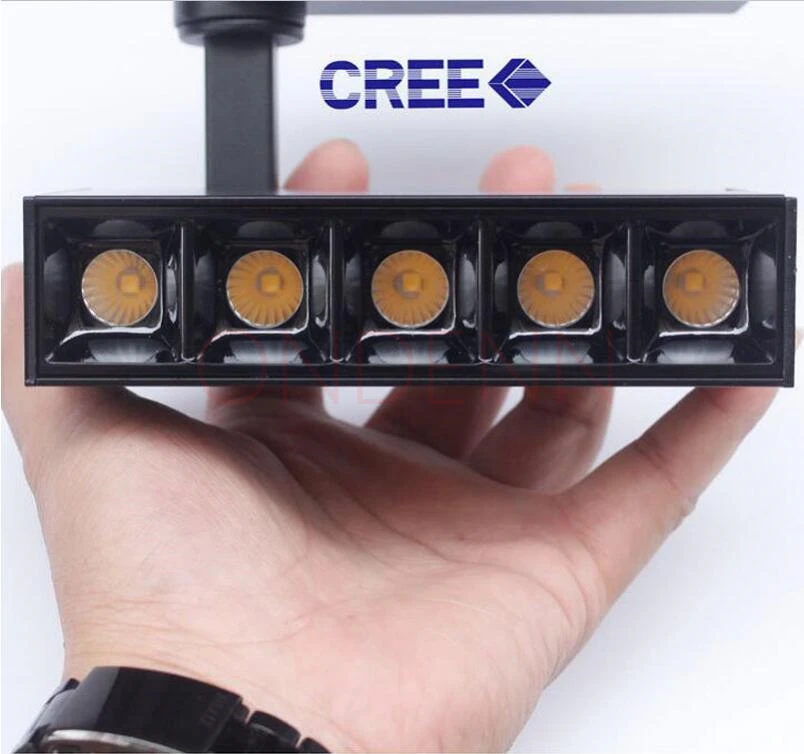 4 шт. светодиодный Трековый светильник 5x2 Вт 10x2 CREE прожектор прямоугольный 220 В