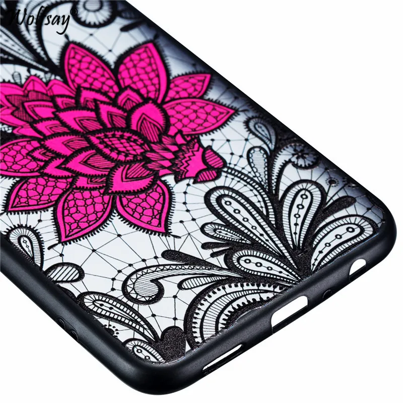 Wolfsay сексуальный цветочный чехол Huawei Honor 8X Ретро кружевной узор для телефона