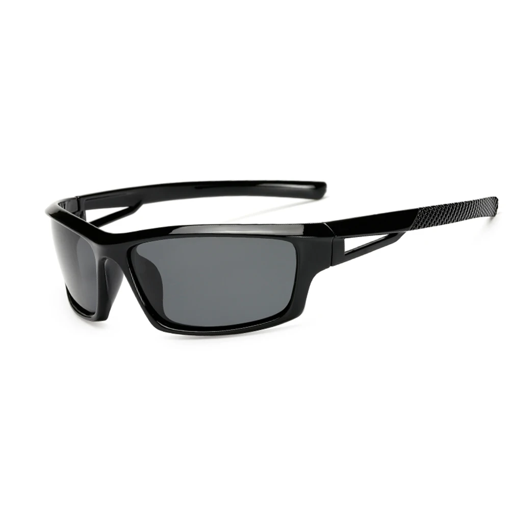 C01 BrightBlack Grey AIELBRO мужские и женские легкие поляризованные солнцезащитные очки для велоспорта, спортивные очки для рыбалки, альпинизма, пешего туризма, бега, лыжного спорта, велосипедные очки - Цвет: C01 BrightBlack Grey