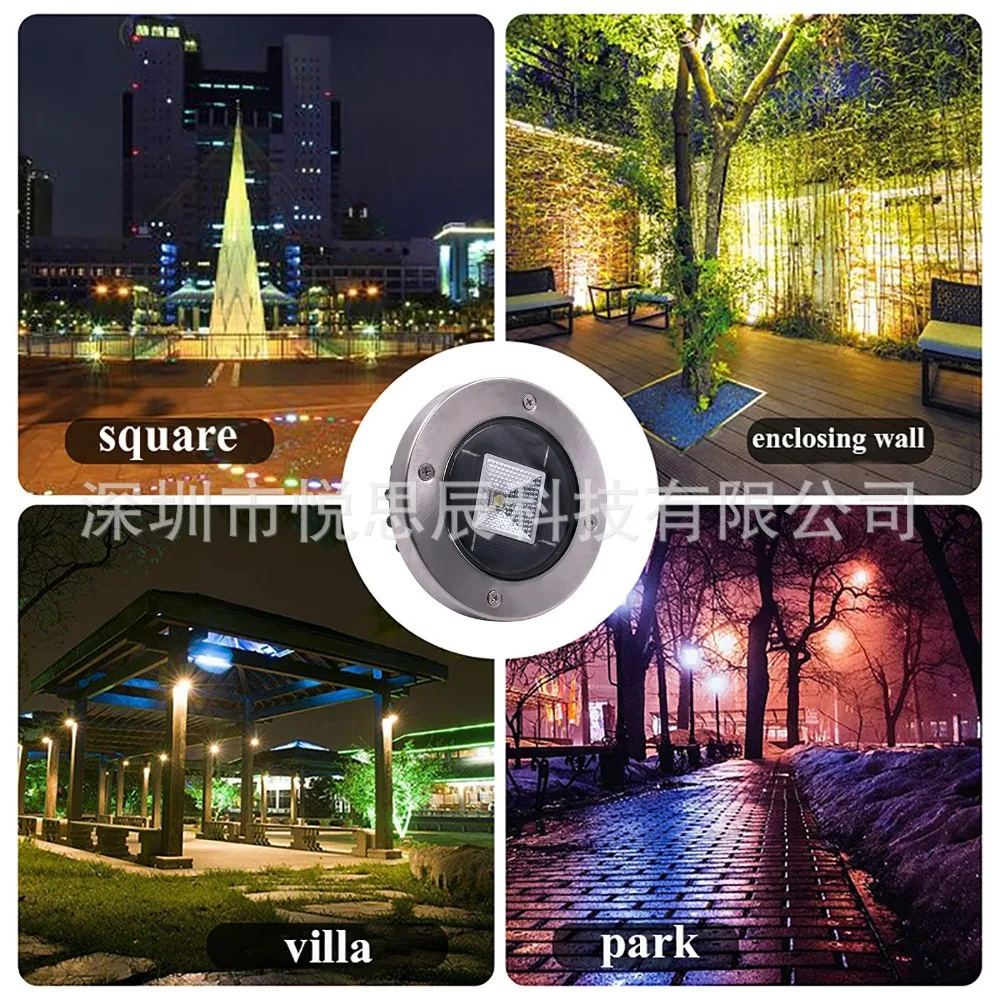 

New LED Solar light Underground Light Outdoor Waterproof Home Underground Light Garden Grass Light