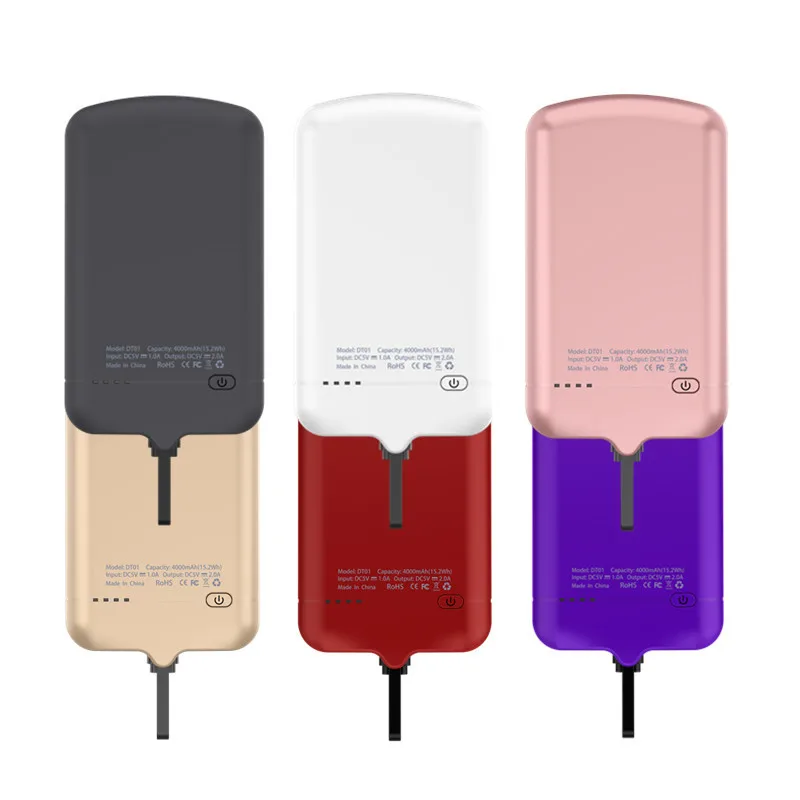 

Mini Battery Charger Case For iPhone X 7 8 6 6S Plus 5 5S SE 5C XR Portable Power Bank Rechargeable External Backup Battery Case