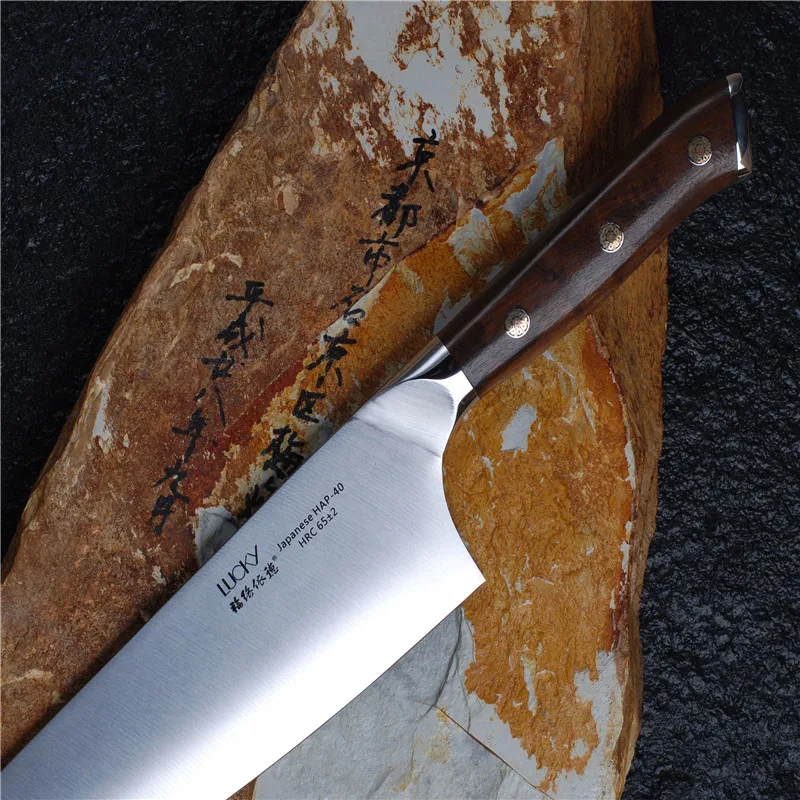 21 см нож для шеф повара рыба Hap40 высокоуглеродистой стали с деревянной ручкой