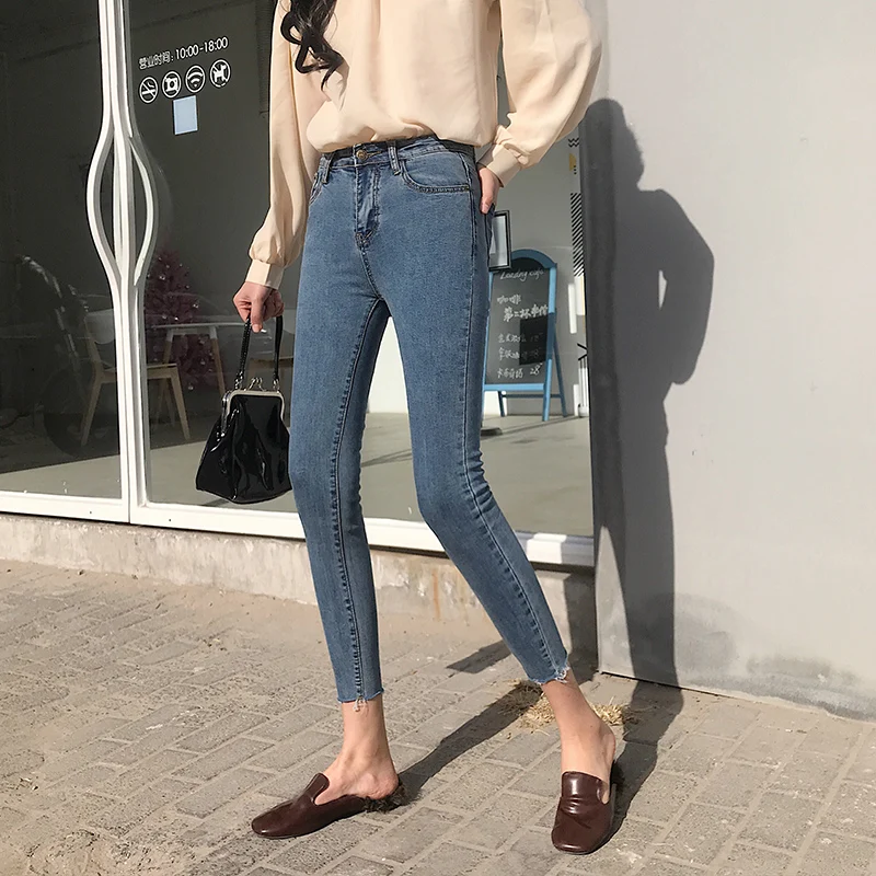 Jeans for Women Black high waist with large size k88 | Женская одежда
