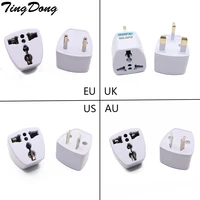tingdong universal us uk au to eu plug usa to euro europe travel wall ac power charger outlet adapter converter 2 round pin soc