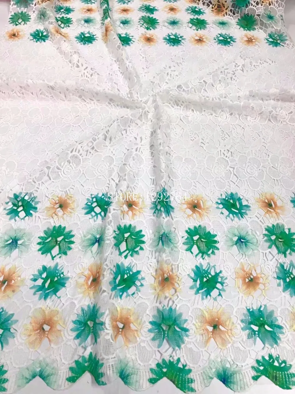 2017 Favorable Price High Quality Guipure Lace Nigerian Fabrics crod lace African Fabric For Wedding Dress 5 Yards | Дом и сад