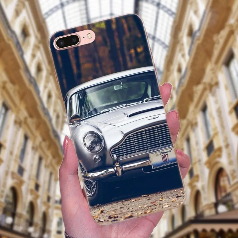 Модные Супер Автомобили Aston Martin мягкие ТПУ лучшие чехлы для Apple iPhone 4 4S 5 5C 5S SE 6 6S 7 8
