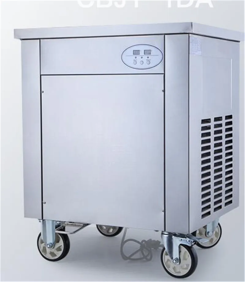 Бесплатная доставка по морю одна круглая сковорода машина для мороженого из