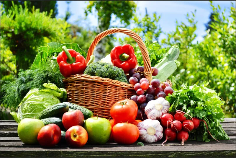 3D фрески на заказ все виды свежих фруктов и овощей Настенные обои для кафе