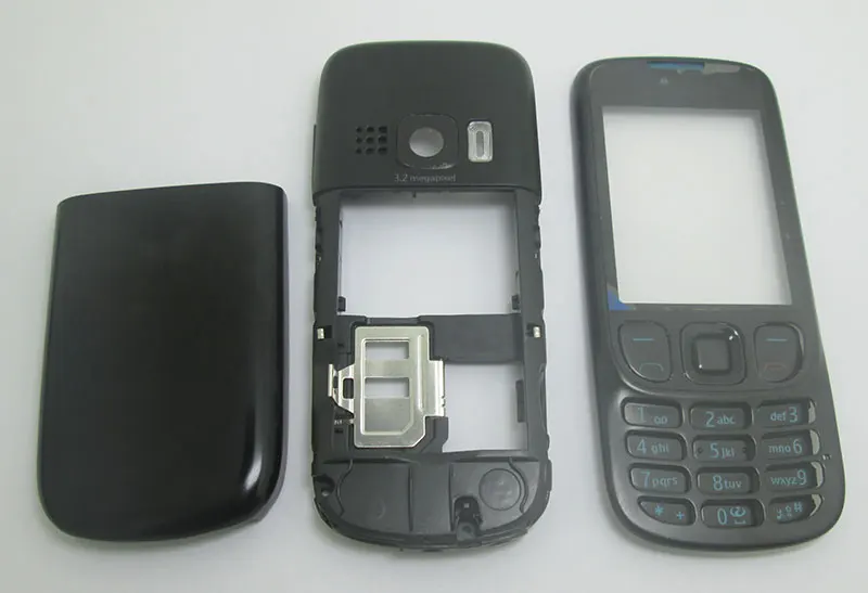 Металлический корпус Classia панель клавиатура для Nokia 6303 6303c серебристый
