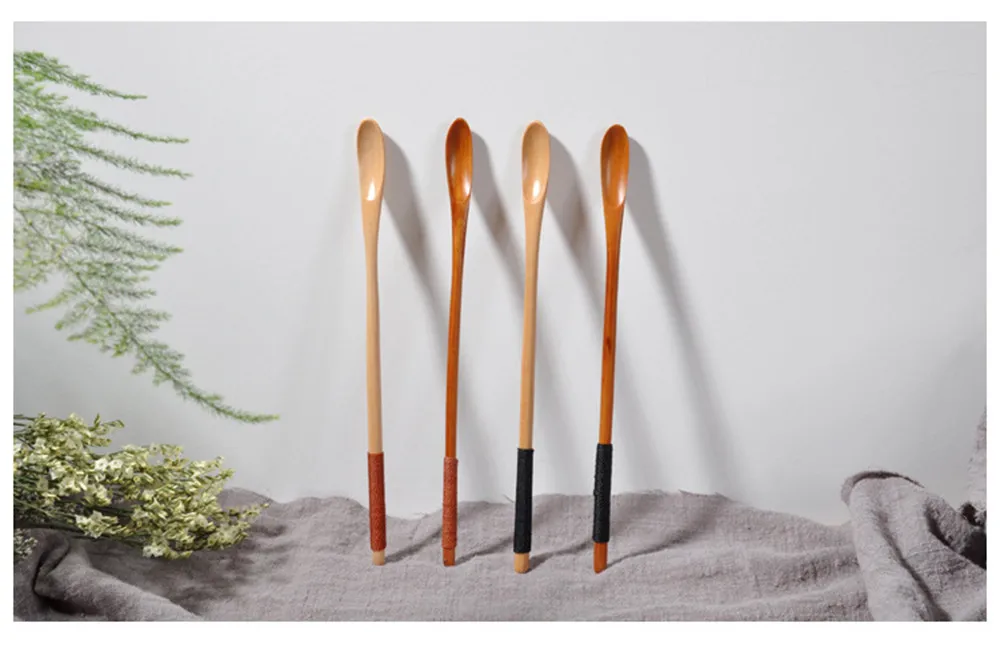 Кофейная ложка натуральное дерево кухонный инструмент суп чайная столовые