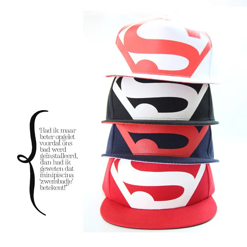 Лидер продаж! Новое поступление хип-хоп мода Супермен Snapback Кепки S Шапки для Для