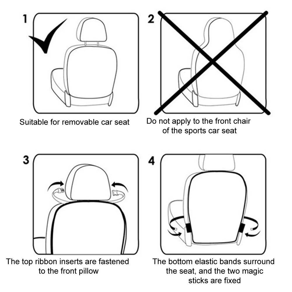 Противоскользящий коврик для автомобильного сиденья ПВХ защитный чехол заднего