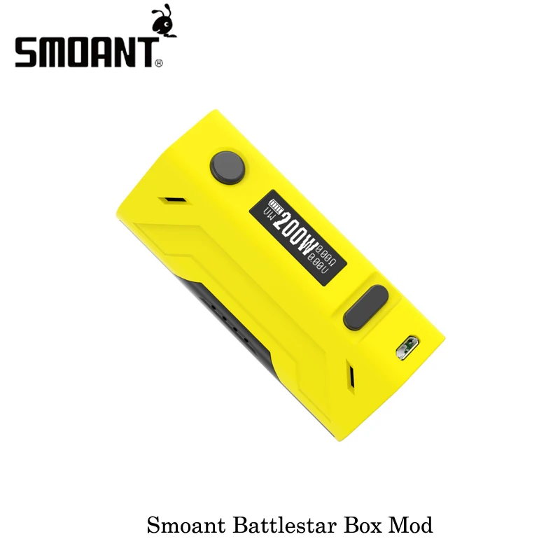 100% Оригинальный smoant Battlestar 200w power TC box мод для электронных сигарет 510 вапорайзер с