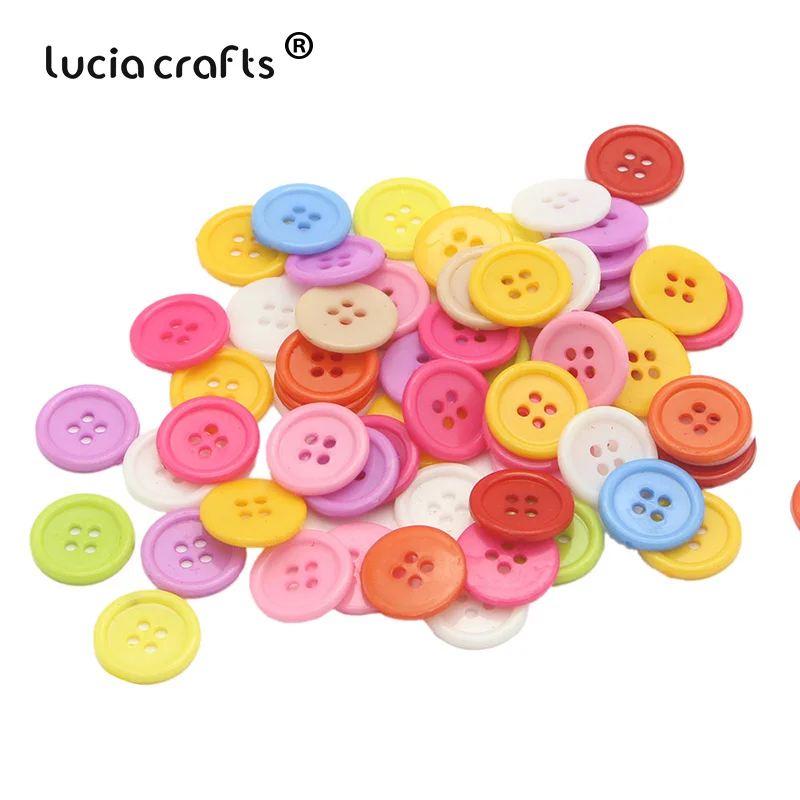 S3 20mm 50pcs Ассорти стилей 6-30 мм 2/4 отверстия случайные цвета смолы Кнопка для детей шитье скрапбукинг DIY ремесло аксессуары для одежды E0519 - Цвет: S3 20mm 50pcs
