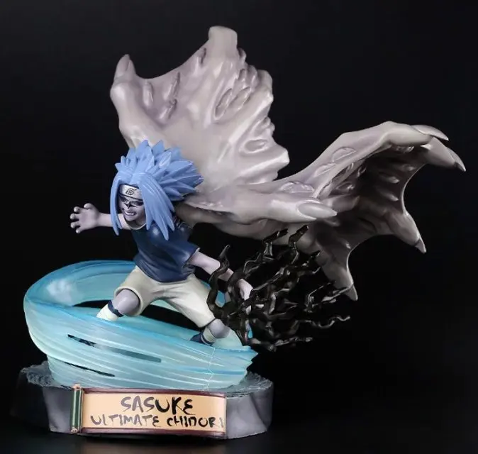 Huong Аниме Фигурка 19 см Наруто Саске Ultimate Chidori ПВХ фигурка Коллекционная модель