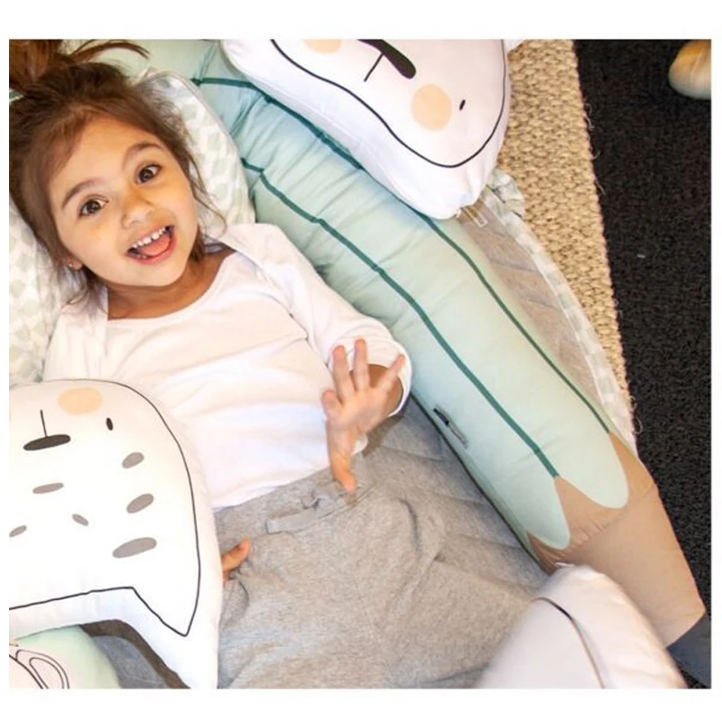 Детский бампер для детской кроватки регулируемая детская подушка защита от