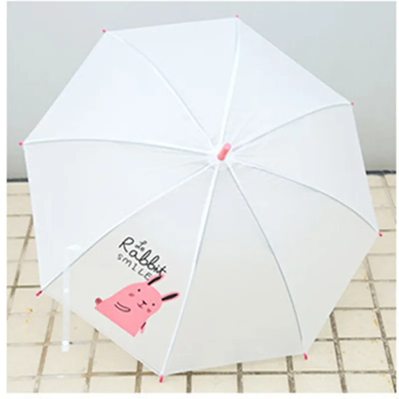 Освежающий длинной ручкой зонтик ветер и дождь милые животные четыре цвета