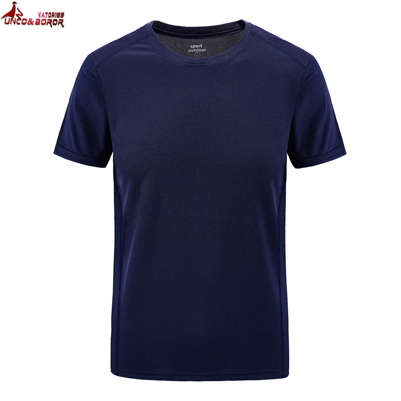 

Футболка большого размера 6XL, 7XL, 8XL, Мужская Уличная быстросохнущая спортивная одежда, футболки для фитнеса, для бега в тренажерном зале