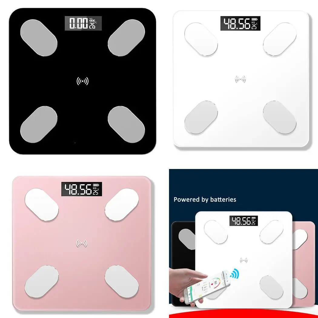 Bluetooth умные весы для тела многофункциональные электронные контроля здоровья