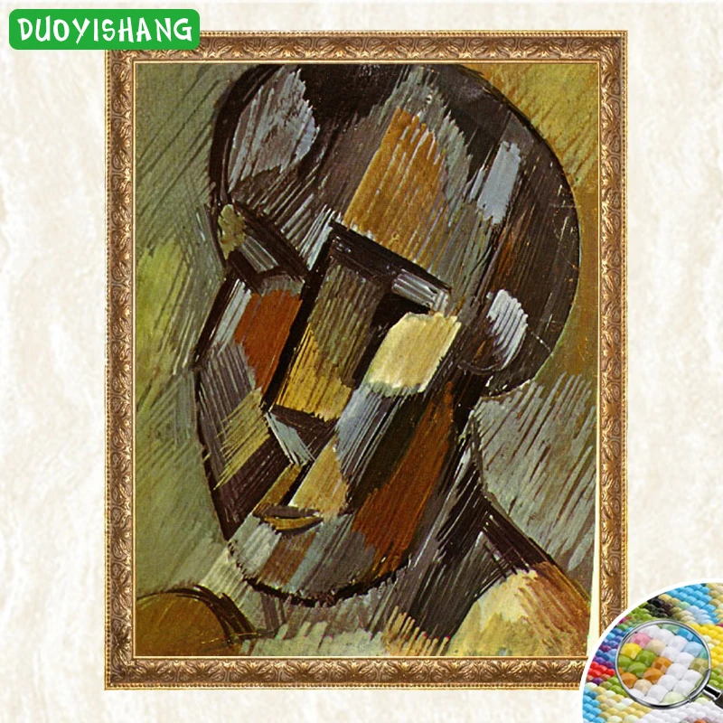 DUOYISHANG 5D DIY Алмазная картина голова человека полная квадратная мозаика продажа