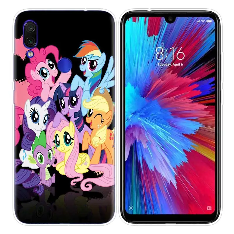 Чехол My Little Pony для Xiao mi Red mi Note 7 7S K20 Y3 GO S2 6 6A 7A 5 Pro mi Play 9T A1 A2 8 Lite Poco F1 аниме чехлы для телефонов - Цвет: 08