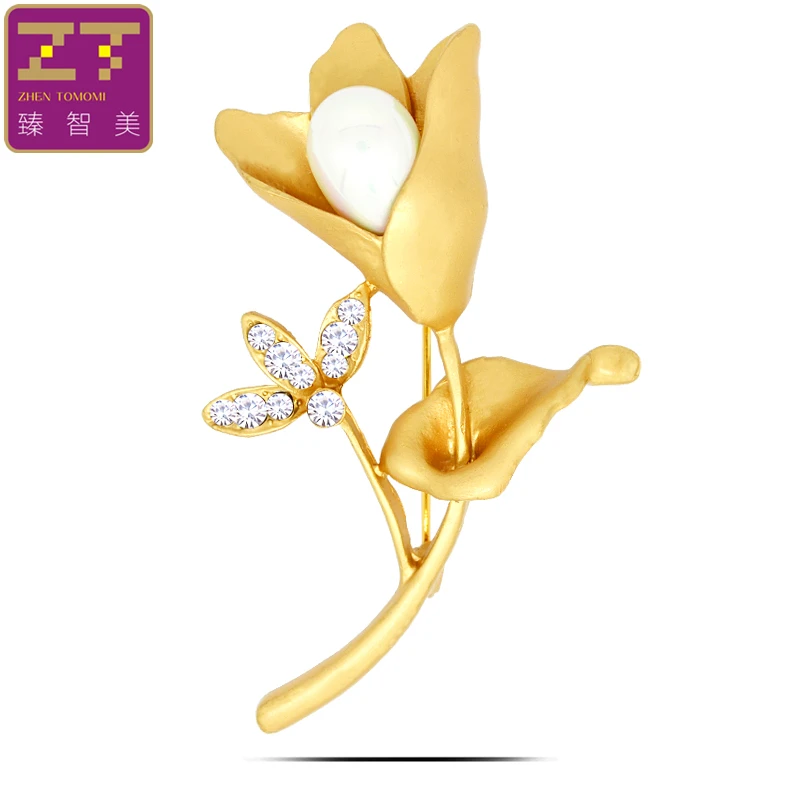 Broche zhen томоми достойно Повседневное Симпатичные Элегантные цветы моделируется