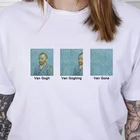 Забавная футболка Ван Гога Ван гогинга Ван гнета, унисекс хипстеры, Милая футболка с принтом, известная картина маслом, винтажные футболки с приветствиями