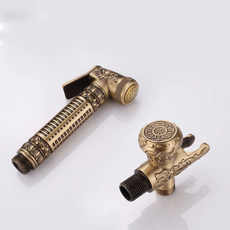MTTUZK Bidet Faucets Single Cold Brass In Wall Handheld Hygienic Shower Spray Head For Wash Bathroom Toilet Car Rinse Airbrush |