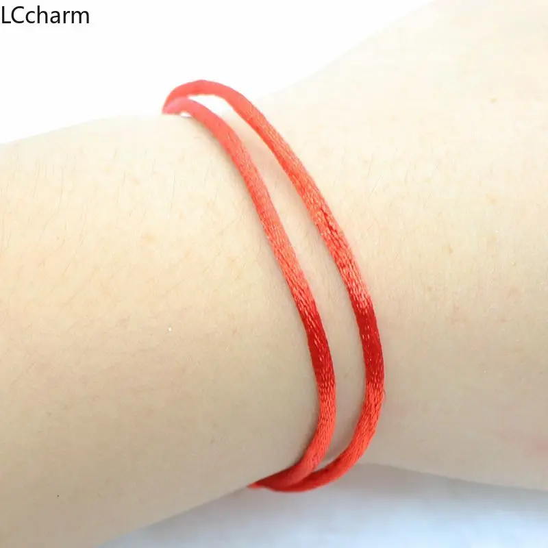 10 шт./лот браслеты на удачу ручной работы с Красной веревкой для женщин и мужчин