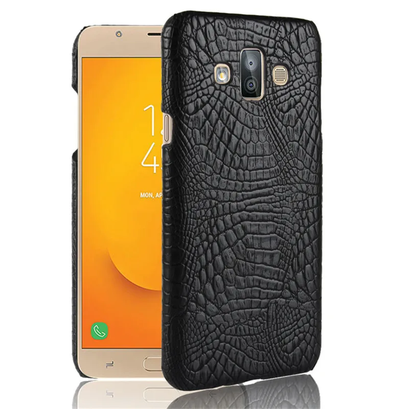Чехол для Samsung Galaxy J7 Duo SM-J720F/DS ретро защитный чехол из крокодиловой кожи телефона |
