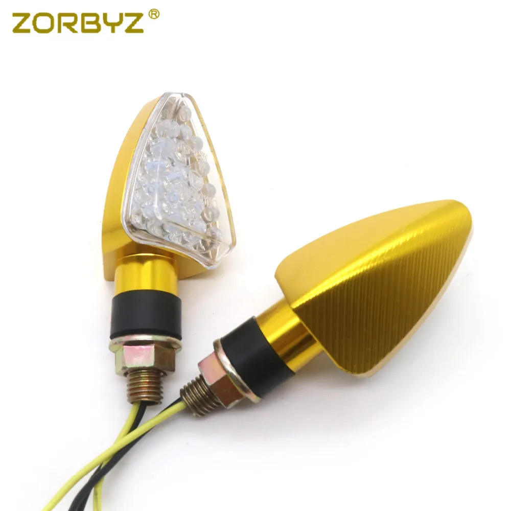 ZORBYZ мотоцикл золото CNC LED поворотники световой индикатор для Honda Harley Suzuki Yamaha| |