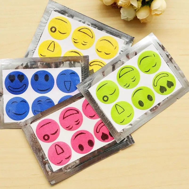 

Anti Mosquito Sticker Patch Citronella Mosquito Killer Smiling Face Mosquito Repellent LX7256