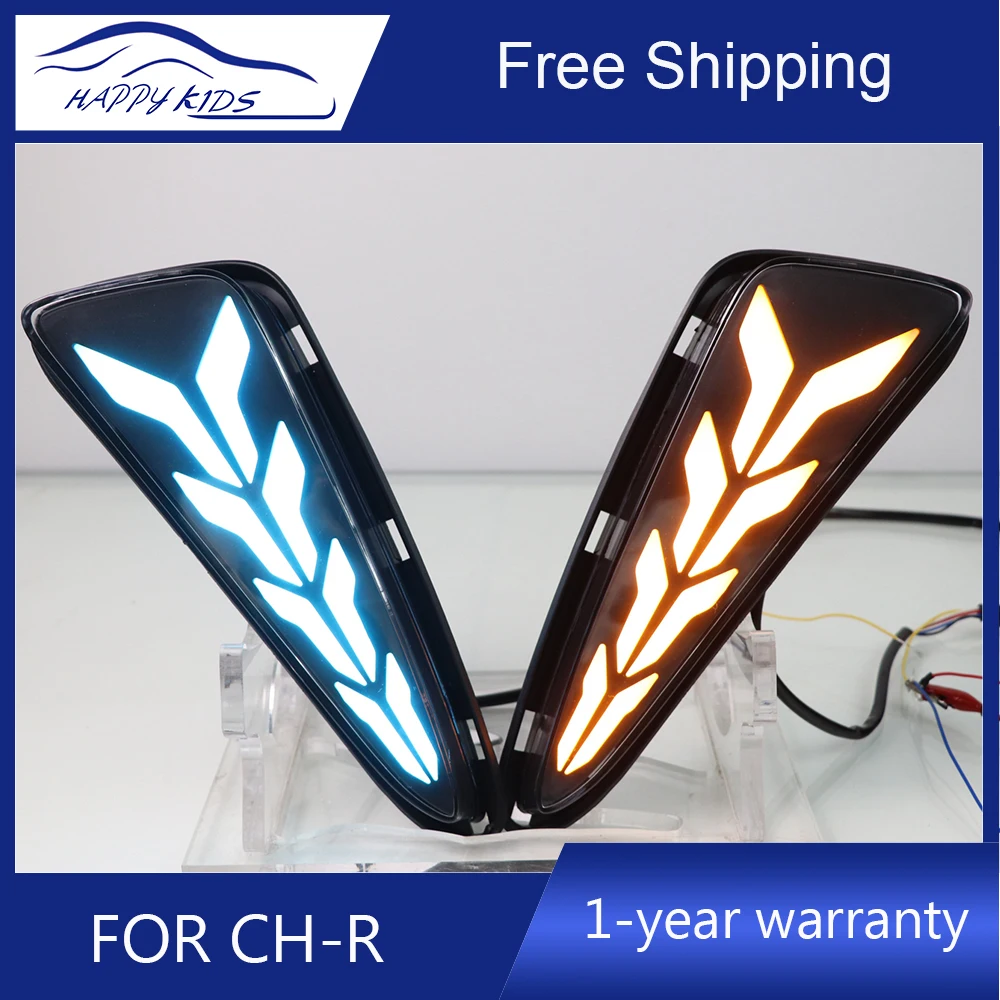 Автомобильный Стайлинг Drl для Toyota C-HR CHR 2017-2018 DRL с поворотным сигналом стильное