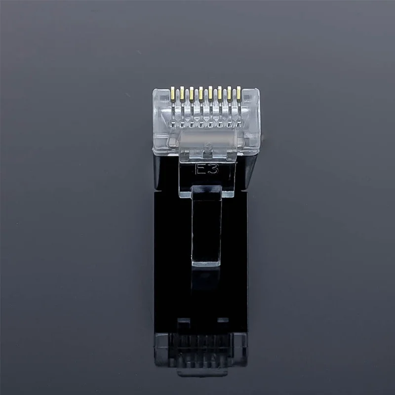50pcs 1.03mm Hole Diameter RJ45 shielded connector cat5e Cat6 network rj45 Connector Plugs | Компьютеры и офис
