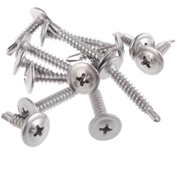 410 stainless steel m4 2 m4 8 phillipps cross recessed truss head drilling bolt round head pad washer self tapping tail screws