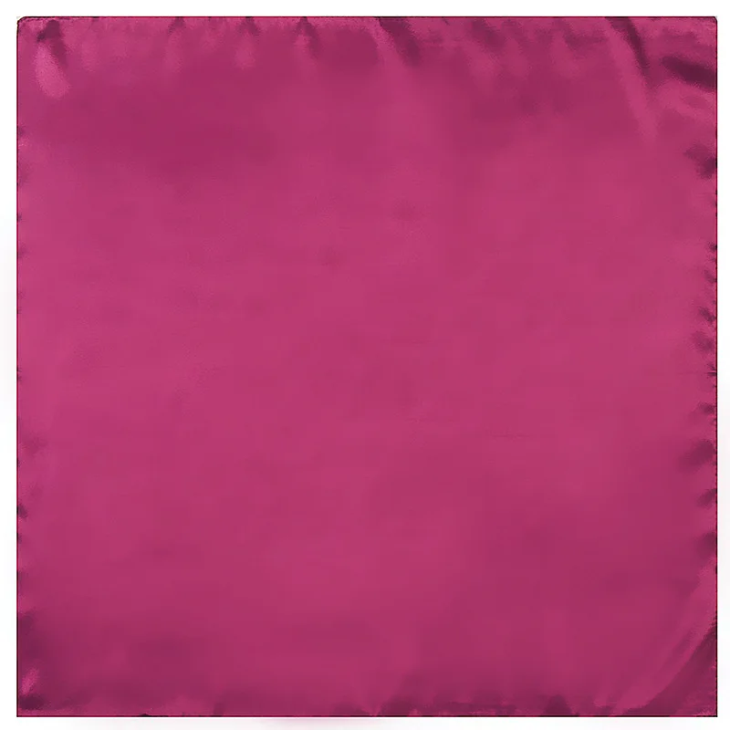 Purple Red WINFOX, новинка, Модный женский шарф 60 см* 60 см, черный, красный, фиолетовый, синий, зеленый, розовый, однотонный, квадратный шелковый шарф, бандана для женщин - Цвет: Purple Red