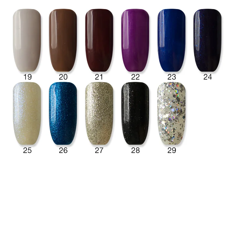 Ellwings Блестящий УФ Гель-лак удаляемый путем отмачивания лак Гибридный цветной