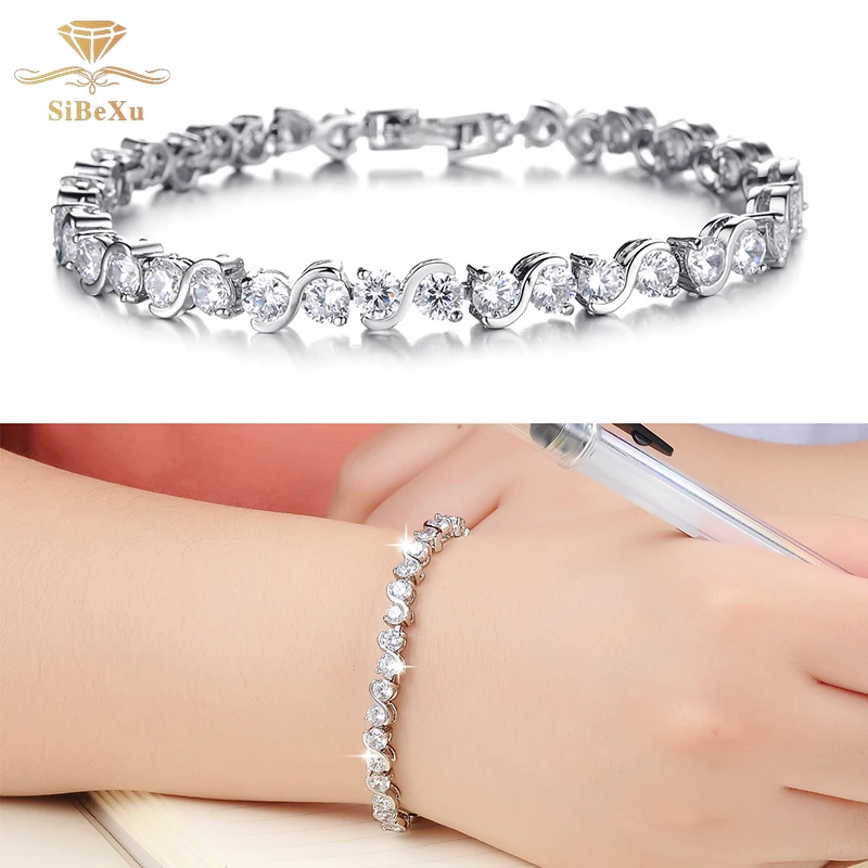 Новый модный браслет женский с кристаллами swarovski подарки Ювелирные изделия