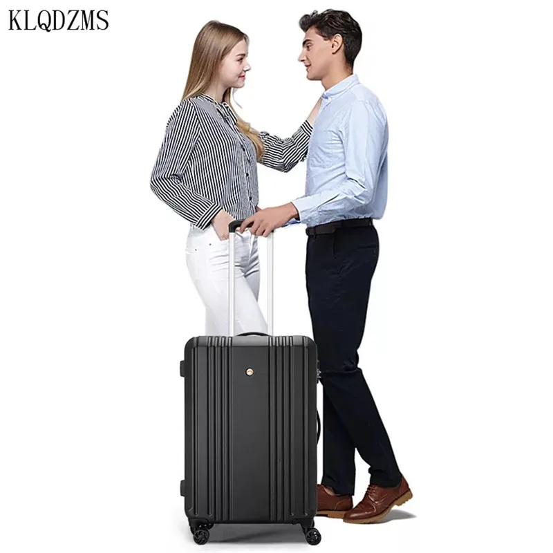 KLQDZMS 24inch Rolling Luggage Women Travel Suitcase Long Way Trip Trolley on Wheel Men Fashion Design mala de viagem | Багаж и сумки