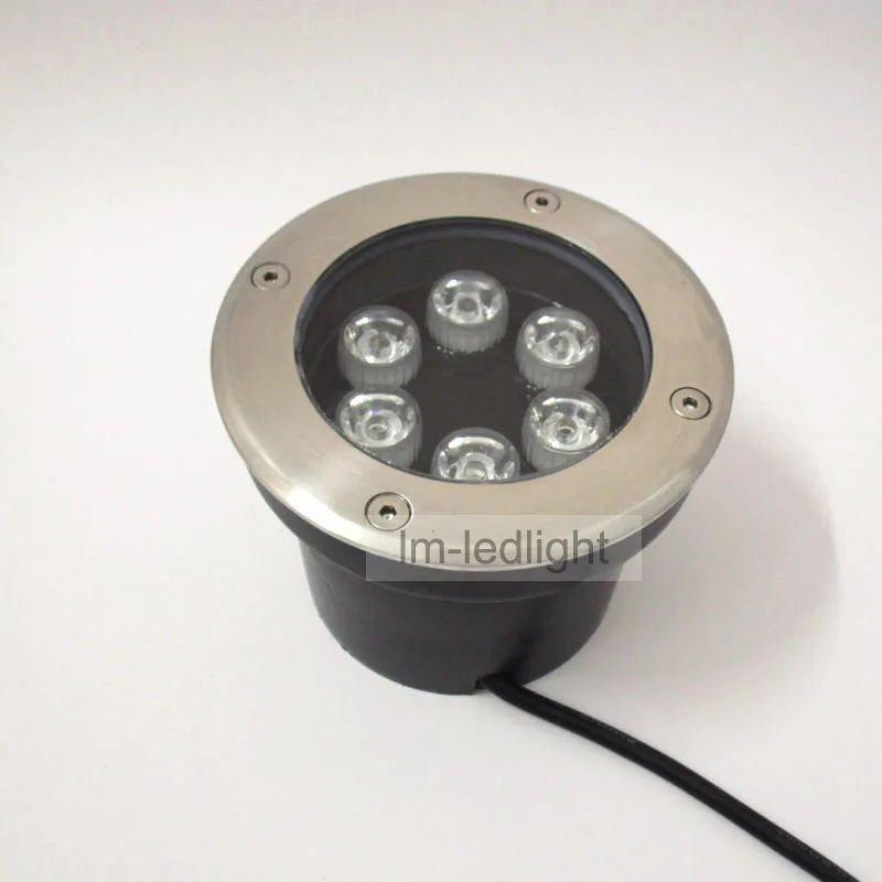 6W led подземный свет 12V dia120mm IP67 напольный Теплый/дневной/чистый белый RGB точечный