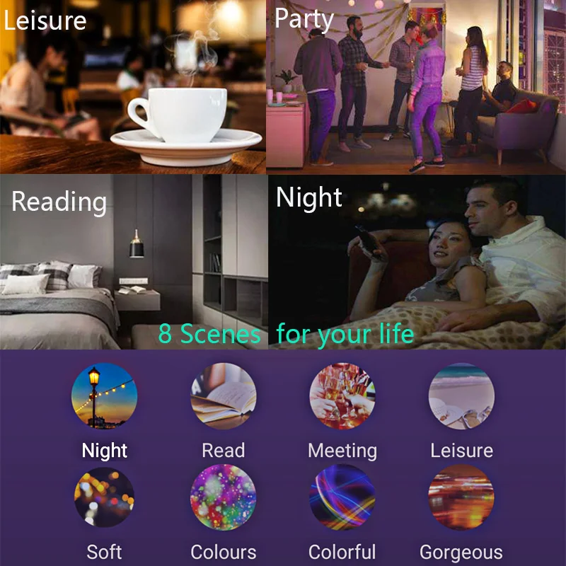 Bombillas Светодиодная лампа WiFi rgbw 5 Вт затемняемая умная жизнь alexa Google IFTTT gu10 точечный