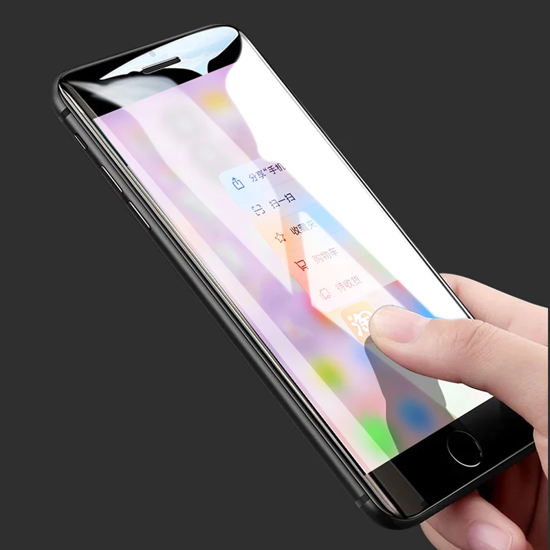 10D полное покрытие Защитное стекло для iPhone 6 стекло для iPhone 7 стекло 8 6s Plus 9 H закаленное стекло для iPhone X защита экрана