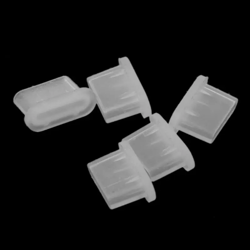 Пылезащитная заглушка типа C для USB-порта зарядки, 5 шт., силиконовый чехол для Samsung, Huawei, аксессуары для смартфонов-5