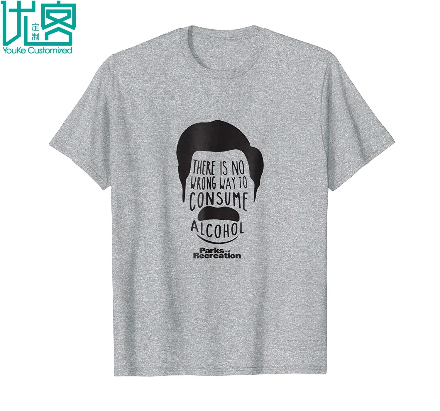 Мужская забавная футболка с короткими рукавами Parks And Recreation Ron Swanson лето 2019 | одежда