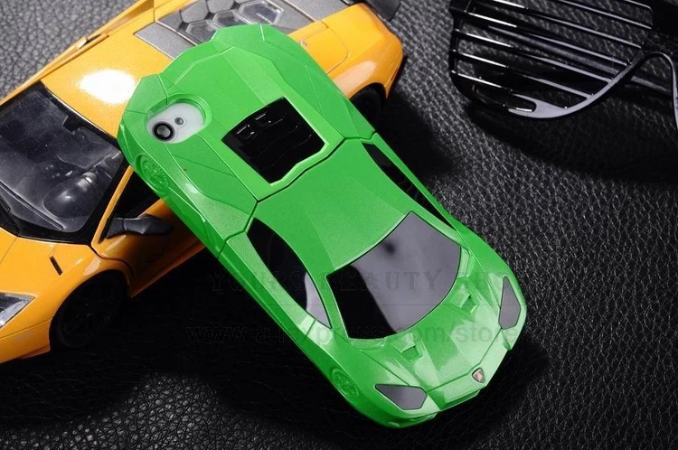 HOT COOL Designer 3D Sports Car Multipurpose Stand Holder Hard Phone Case For iPhone 4s 4 4G with Packing IP4P009 |