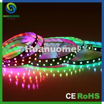 Adressable SMD привод гибкая светодиодная лента RGB 5050 свет с 60 пикс./м DC5V Черный PCB|led strip