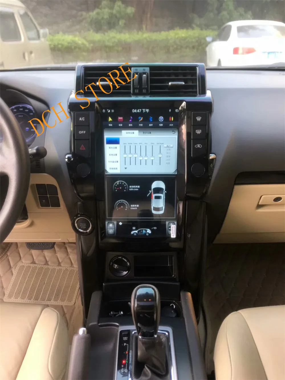 13,6 дюймов вертикальный tesla стиль Android 8,1 автомобильный dvd-плеер gps навигация для Toyota Land Cruiser Prado 150 2010-2013- PX6