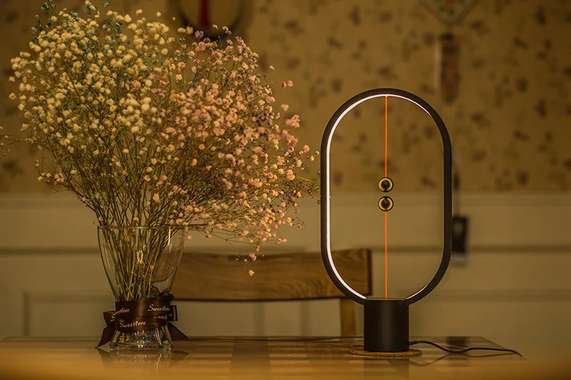 Креативный Heng Balance Lamp светодиодный Ночной светильник с питанием от USB Интеллектуальный Магнитный полувоздушный настольный ночник Новинка светильник подарок для дома